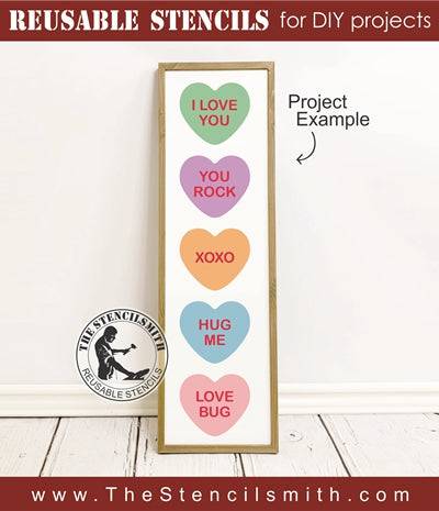 7927 - Conversation Hearts (2pc set) - The Stencilsmith