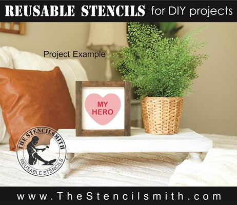 7927 - Conversation Hearts (2pc set) - The Stencilsmith