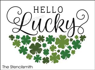 7935 - hello Lucky - The Stencilsmith