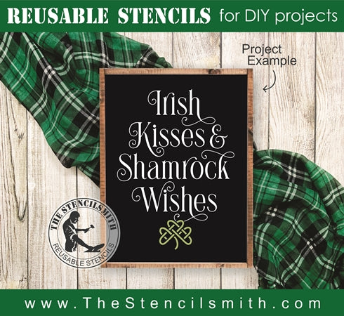 7937 - Irish kisses & shamrock wishes - The Stencilsmith