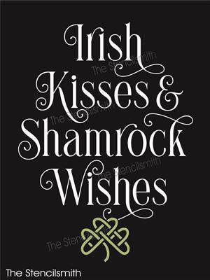 7937 - Irish kisses & shamrock wishes - The Stencilsmith