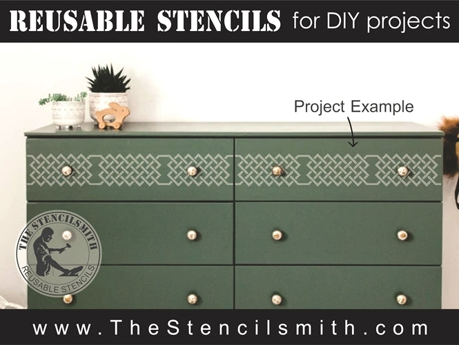 7944 - repeating celtic knotwork - The Stencilsmith