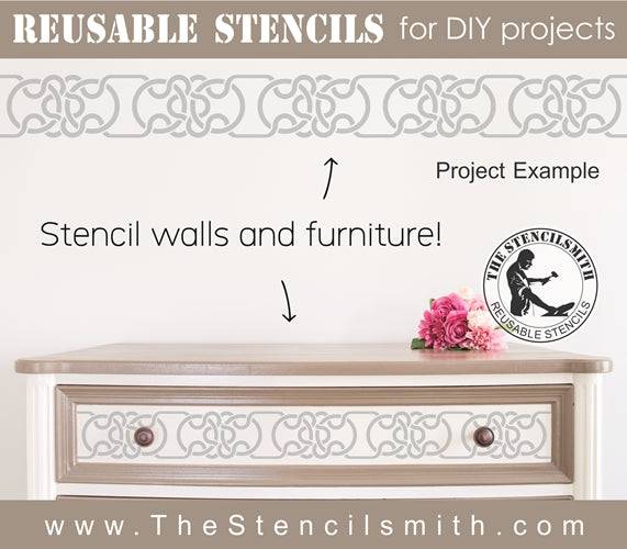 7945 - repeating celtic knotwork - The Stencilsmith