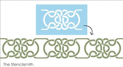 7945 - repeating celtic knotwork - The Stencilsmith
