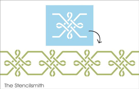 7946 - repeating celtic knotwork - The Stencilsmith