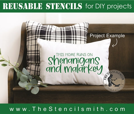 7947 - this home runs on shenanigans - The Stencilsmith