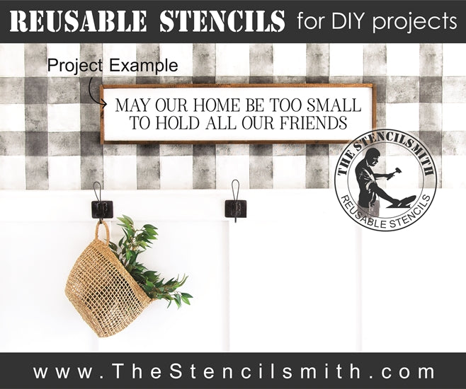 7948 - May our home be too small - The Stencilsmith