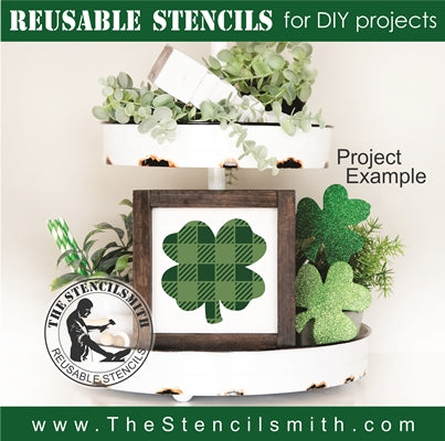 7953 - decorative clovers - The Stencilsmith
