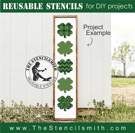 7953 - decorative clovers - The Stencilsmith
