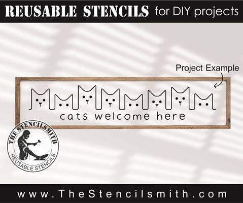 7963 - cats welcome here - The Stencilsmith