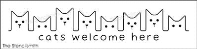 7963 - cats welcome here - The Stencilsmith