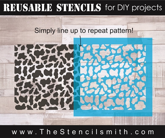 7964 - Cow Print (repeating) - The Stencilsmith