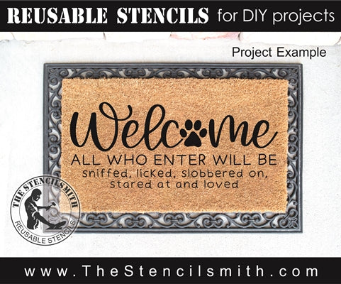 7971 - Welcome all who enter will be sniffed - The Stencilsmith