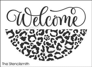 7974 - Welcome (cat leopard) - The Stencilsmith