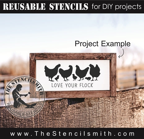 7976 - love your flock - The Stencilsmith