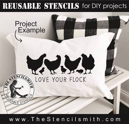 7976 - love your flock - The Stencilsmith