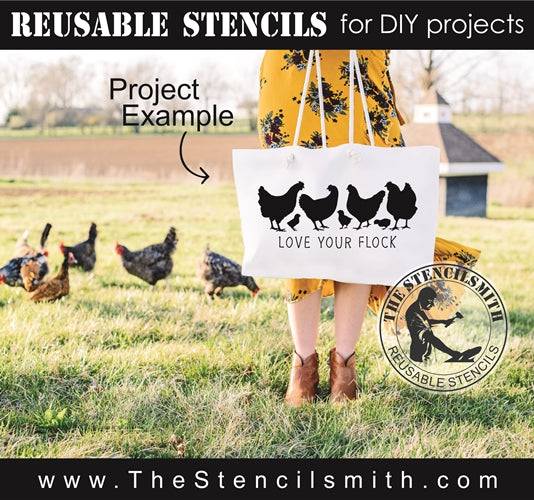 7976 - love your flock - The Stencilsmith