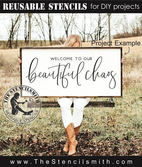 7978 - welcome to our beautiful chaos - The Stencilsmith