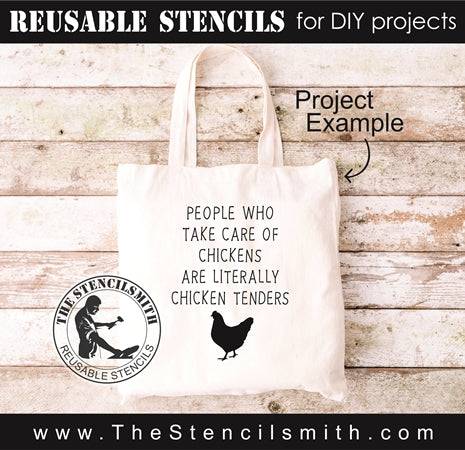 7982 - People who take care of chickens - The Stencilsmith