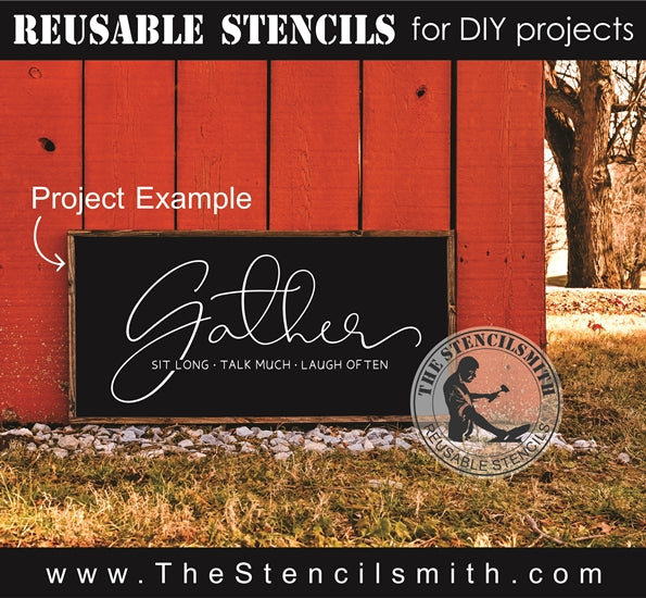 7983 - Gather sit long talk much - The Stencilsmith