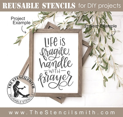7990 - life is fragile handle with care - The Stencilsmith