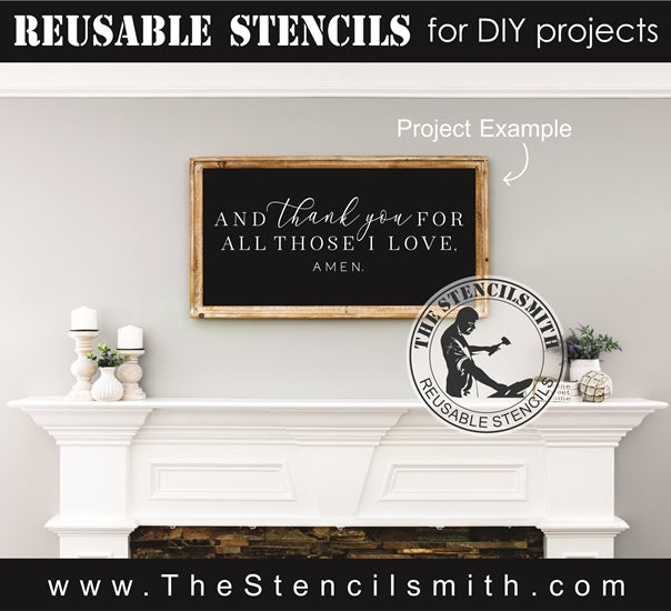 7993 - and thank you for all those I love - The Stencilsmith
