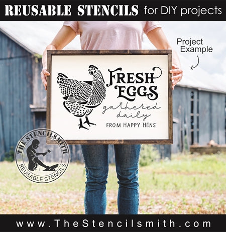 8004 - Fresh Eggs - The Stencilsmith