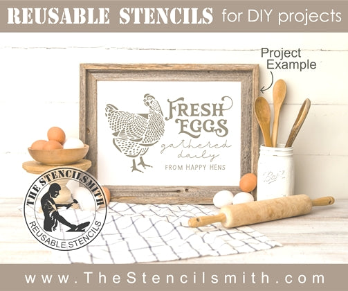 8004 - Fresh Eggs - The Stencilsmith