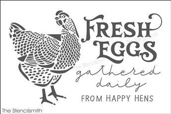 8004 - Fresh Eggs - The Stencilsmith