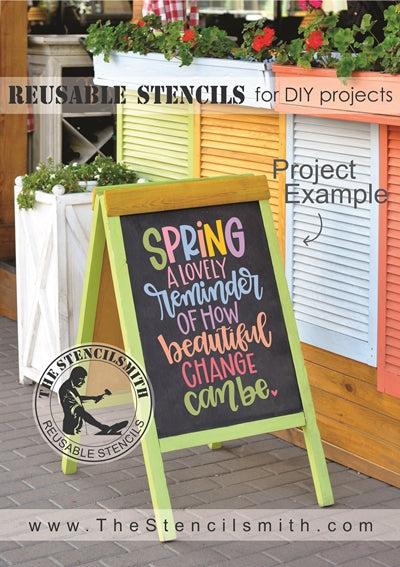 8013 - SPRING a lovely reminder - The Stencilsmith