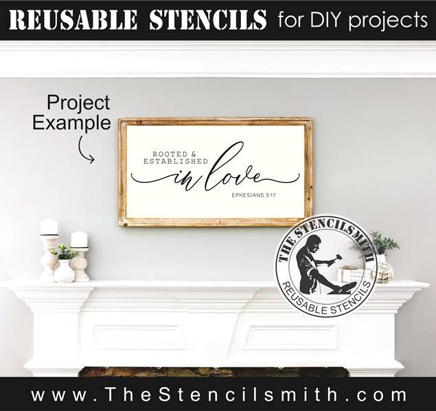 8019 - Rooted & Established in love - The Stencilsmith
