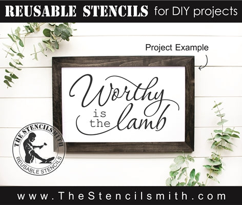 8027 - worthy is the lamb - The Stencilsmith