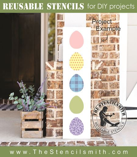 8042 - decorative eggs - The Stencilsmith