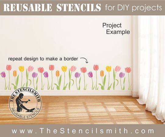 8044 - tulips - The Stencilsmith