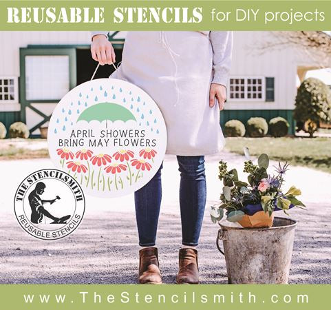 8054 - april showers bring may flowers - The Stencilsmith