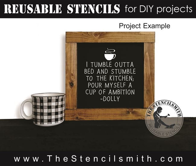 8056 - I tumble outta bed - The Stencilsmith