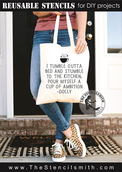 8056 - I tumble outta bed - The Stencilsmith