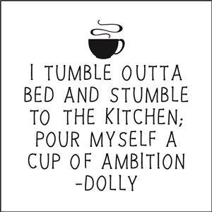 8056 - I tumble outta bed - The Stencilsmith