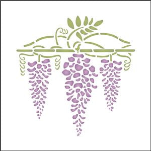8066 - wisteria flowers - The Stencilsmith