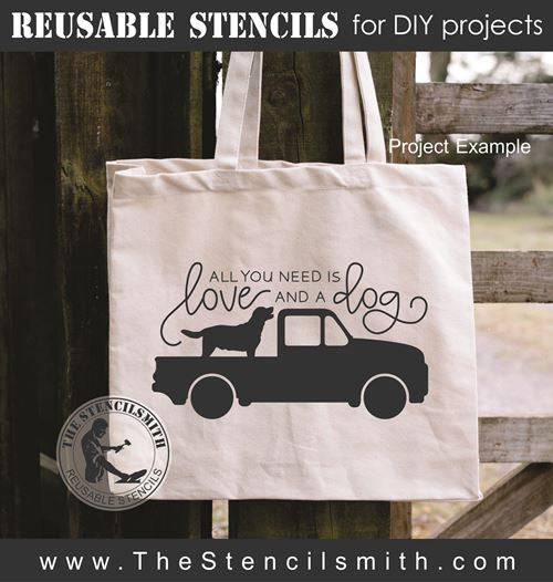 8067 - all you need is love and a dog - The Stencilsmith