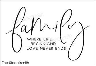8085 - family where life begins - The Stencilsmith