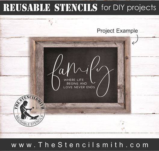 8085 - family where life begins - The Stencilsmith