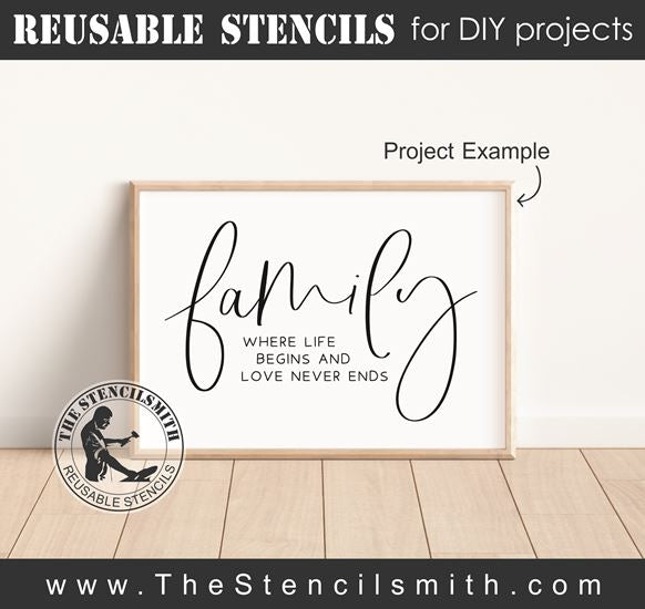 8085 - family where life begins - The Stencilsmith