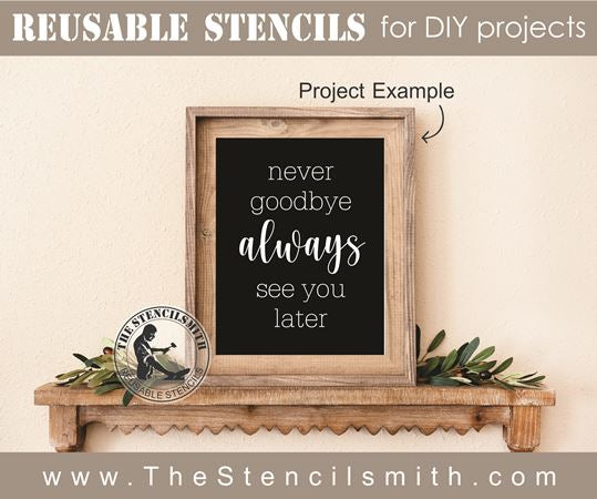 8086 - never goodbye always - The Stencilsmith