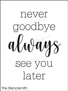 8086 - never goodbye always - The Stencilsmith