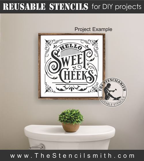 8090 - hello sweet cheeks - The Stencilsmith