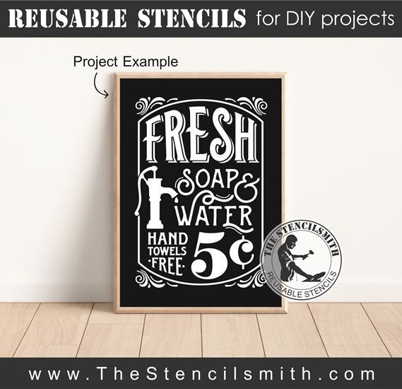 8091 - Fresh soap & water - The Stencilsmith