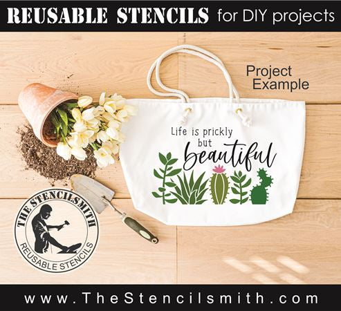 8096 - life is prickly but beautiful - The Stencilsmith