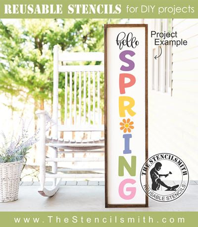 8098 - hello spring - The Stencilsmith