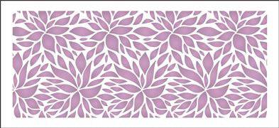 8100 - floral pattern - The Stencilsmith